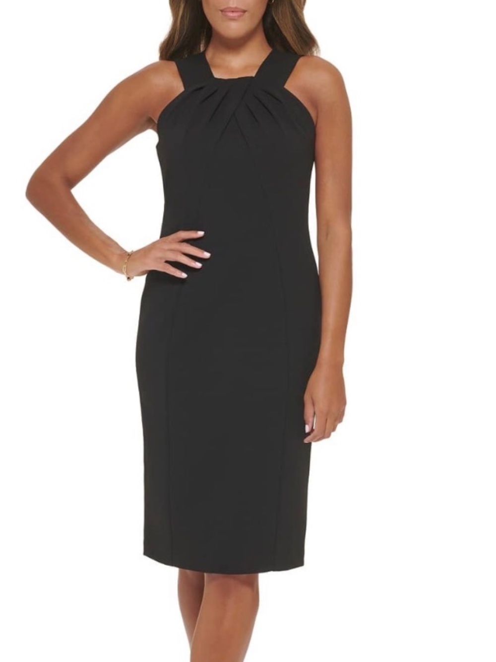 Calvin Klein Halter Cocktail Dress